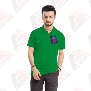 Premium Men's for Polo Shirt Cómodo y elegante Características ecológicas para el verano-Denim Batik Telas de pana Apliques - Product Image 1