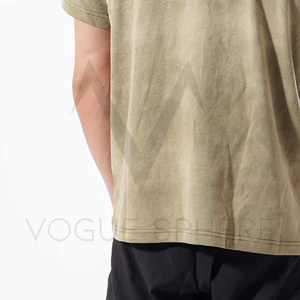 Camiseta Vintage personalizada de 230g y 250g, camiseta de gran tamaño para hombre, camiseta con lavado ácido, ropa de calle con estampado Dtg, camiseta con lavado ácido - Product Image 5