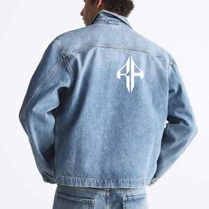 Top ATLANTIC Hombres 100% Algodón Alta calidad Stand Collar Invierno Denim Chándal Color personalizado Servicio OEM/ODM - Product Image 2