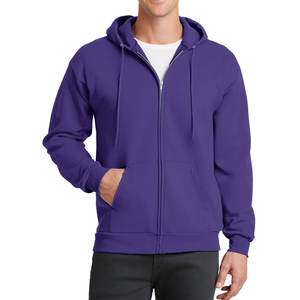 <b>Men</b> Fleece Full Zip Heavyweight Sweatshirt Hoodie <b>Thermal</b> Custom - Product Image 4