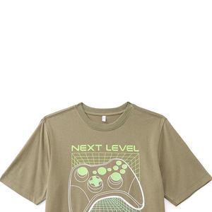 Camiseta de Manga Corta con Cuello Alto de Algodón Premium, Costuras Duraderas, Tacto Suave, Colores Vibrantes, Corte Moderno, Tela de Algodón - Product Image 4