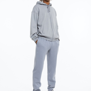 Pantalones de Jogger ajustados al cuerpo para hombre, cremallera, Etiqueta Privada, tela elástica, patrón recto para deportes y actividades al aire libre - Product Image 1