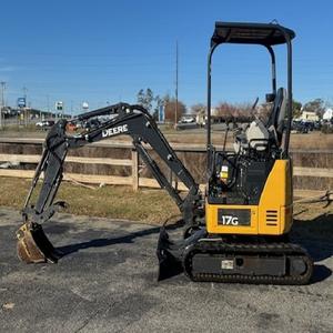 John for Deere 17G รถขุดขนาดมินิ, รถขุดขนาดกะทัดรัดสำหรับงานก่อสร้างภูมิทัศน์ที่มีความแม่นยำสูง - Product Image 1