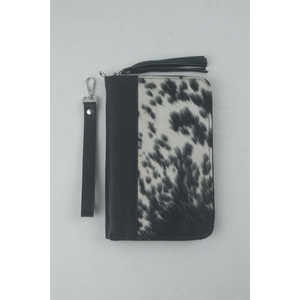 LAXURA Vintage Cowhide Leather Purse RFID <b>Wallet</b> <b>Zipper</b> Closure Polyester Lining Flower Decoration Available Short Long Lengths - Product Image 2