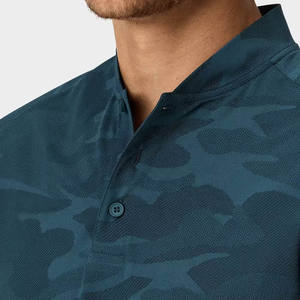 Hot Custom Golf Shirt Camiseta de poliéster Camo Sublimation Blank Polo T-Shirt Equipado Transpirable Hombres Polo Shirt - Product Image 5