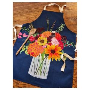 Nordic Simple Mushroom Nuts Impreso Floristería Algodón Lino Jardinería Cafeterías Delantales de cocina para cocinar Restaurante Pinafore - Product Image 2