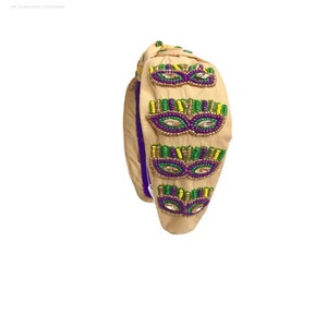 ที่คาดผมมาร์ดิกราส์แบบอินเดียที่คาดผมประดับลูกปัดที่สวยงามสวยงามสวยงาม - Product Image 5