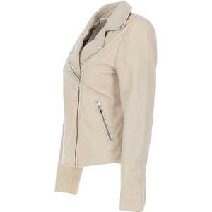 Veste d'hiver en cuir véritable tendance pour femmes, col rabattu, manches longues, coupe-vent, imperméable, respirante - Product Image 4