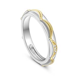 Bague de mariage pour femme Jeulia en argent sterling avec design jupe épanouie - Product Image 3