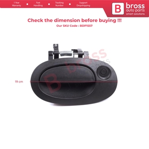 Poignée d'ouverture de porte extérieure de hayon arrière BDP1557 noire pour Kangoo KC Express FC Kubistar MK1 X76 8200153666 - Product Image 6