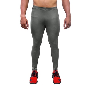 Mallas de compresión de rayas curvas de alta calidad para hombre, estilo informal ligero con bolsillos para correr, ciclismo, entrenamiento de gimnasio - Product Image 2