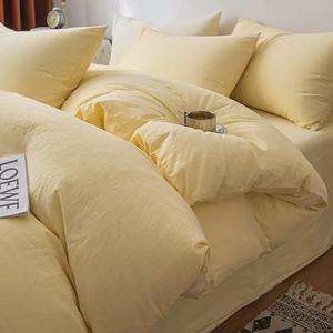 Juego de ropa de cama comercial transpirable 100% sábanas de algodón orgánico Juego de cuatro piezas de alta calidad y diseño simple Artículo caliente de Vietnam - Product Image 1