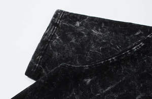 เสื้อยืดผู้ชายแบบย้อนยุคแขนสั้นคุณภาพสูงผ้าฝ้าย100% โอเวอร์ไซส์โลโก้คอกลมไซส์ - Product Image 4