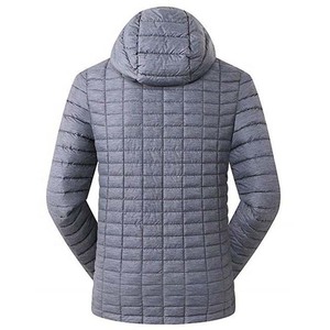 Blouson d'hiver matelassé à fermeture éclair avec rembourrage en polyester, blouson à bulles sur le devant, blouson matelassé décontracté unisexe léger personnalisé - Product Image 5