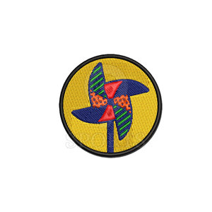 Elegante parche de chenilla con borde Merrow para chaquetas juveniles, bolsos de mano, suéteres y sudaderas - Product Image 1