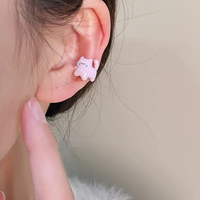NBLX25-TE CreativeTeeth Anting Menjuntai Anting Pribadi Gotik Halloween Perhiasan Mode Hadiah Wanita