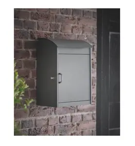 Factory Wholesale Classic Design Mailbox <b>Wall</b> Mounted Die-casting Iron Postbox for Garden Decoration - Product Image 1