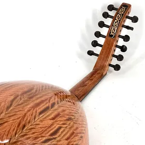 Oud Profesional de 11 Cuerdas - Lúdica Árabe Hecha a Mano con Madera de Pommele Sapele y Madreperla - Product Image 2