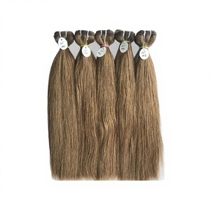 TG TG-6728 <b>Top</b> Hot Selling Virgin Indian Human Hair Extensions Machine Double Weft 100g Smooth <b>Silky</b> All Colors Suitable - Product Image 1
