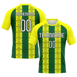 Uniforme de Voleibol de Último Diseño, Logotipo Personalizado, Color Amarillo Claro, Verde y Negro, Forma Abstracta, Sublimación, Uniforme de Voleibol para Hombre - Product Image 2