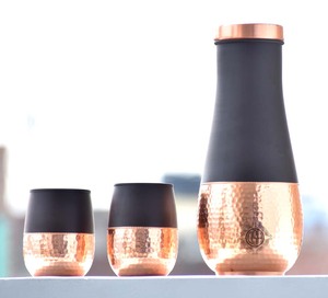 Venta caliente 100% Jarra de agua de diseño deportivo de cobre puro Tamaño personalizado 500ml Capacidad Vasos directos - Product Image 4