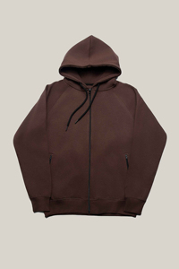 Nouveau élégant coton polaire sweats à capuche zippés saison d'hiver sweat à capuche zippé pour hommes lavé à l'acide poches zippées personnalisées - Product Image 5