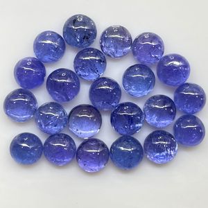 พลอย tanzanite Cabochon จากธรรมชาติขนาด4มม. สำหรับทำเครื่องประดับ - Product Image 3