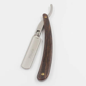 Afeitadora Manual Clásica de Alta Calidad para Hombre, Cuchilla de Acero Inoxidable, Mango de Madera, para Afeitar y Recortar la Barba - Product Image 1