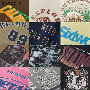 Personalizado para hombre Puff Imprimir Streetwear Tee OEM Fábrica de algodón de gran tamaño T Shirt 3D Raised Logo Design Shirt - Product Image 5