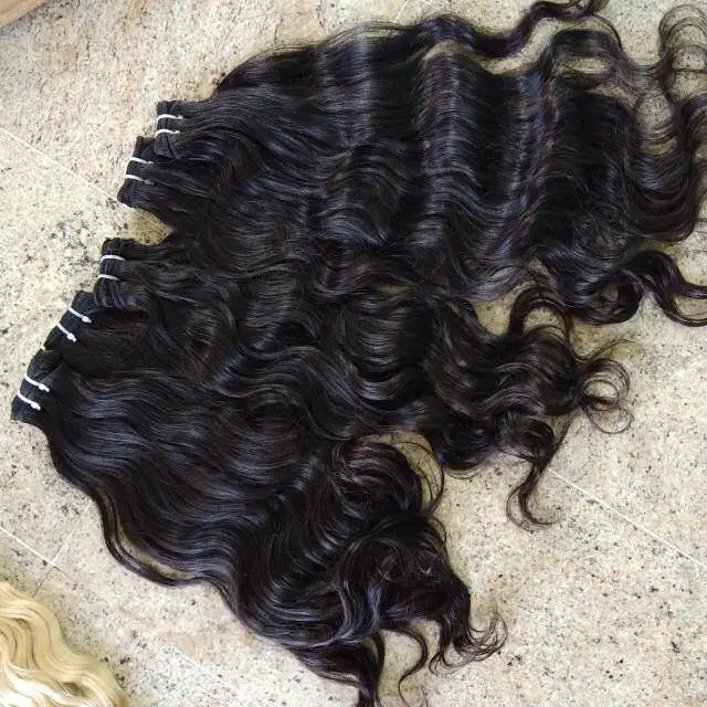 Affordable Prices 100% Virgin Hair Double Drawn Virgin Peruvian Hair Bundles Manufacture in India By Exporters