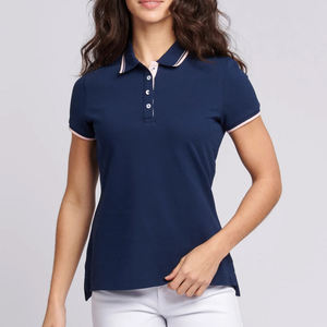 Camiseta Polo duradera para mujer, tela transpirable de alta calidad, aspecto moderno, Ideal para deportes, entrenamiento de gimnasia o estilo de vida activo - Product Image 2