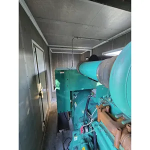 Groupe électrogène diesel industriel triphasé d'occasion 600 kW 480V/240V, groupe de secours commercial fermé - Product Image 4