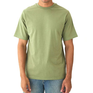 Camiseta de Hombre de Gran Tamaño, 100% Algodón, Tejida, Transpirable, Informal, con Diseño de Logotipo Personalizado, Patrón Sólido, Alta Calidad, Lisa, al por Mayor - Product Image 1