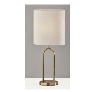 โคมไฟตั้งโต๊ะโลหะแบบมินิมอลลิสต์โคมไฟผ้าโป๊ะพร้อมฐานสีดำสไตล์ไม่เหมือนใคร - Product Image 6