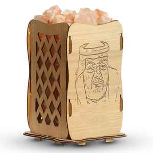 โคมไฟเกลือหิมาลายัน LED เป็นมิตรต่อสิ่งแวดล้อมสำหรับตกแต่งห้องนอนขนาดเล็กโคมไฟเกลือคริสตัลแกะสลักจากธรรมชาติ - Product Image 2