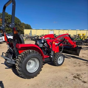Tracteur à roues 4x4 Massey Ferguson 1840E rouge avec chargeur frontal FL960BX - Product Image 2