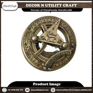 Nautical Brass <b>Compass</b> Personalized Engraved Sundial-Gravure Printed Decor Utility Brand <b>Antique</b> Ornament Gift Available - Product Image 2