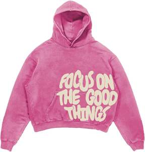 เสื้อฮู้ดซักได้ทั้งชายและหญิงสะพายไหล่สไตล์วินเทจโอเวอร์ไซส์ทันสมัย - Product Image 4