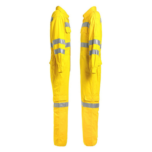 Chaqueta de trabajo de Cuero 100%, mono de trabajo, uniforme, mono de soldadura, chaqueta, tiras reflectantes, ropa Dangri resistente al desgaste 2026 - Product Image 2