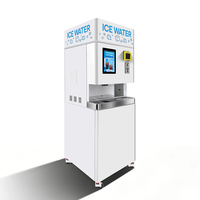 Fabricant de distributeurs automatiques Haloo, distributeur automatique de glace et d'eau 3-en-1 en libre-service, distributeurs automatiques de glace et d'eau commerciaux