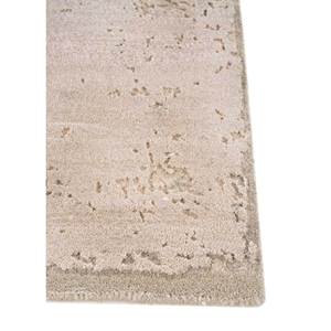 พรมขนสัตว์ผสมไหมไผ่ถักมือสีน้ำตาลเบจคลาสสิกของ Kavi ลาย Chaos Theory-Abstract สำหรับตกแต่งห้องนั่งเล่นในบ้าน รุ่น Esk-316 - Product Image 4