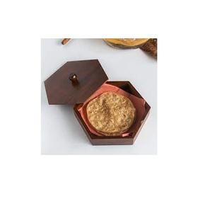 Caja roti de madera para restaurantes, producto pulido hecho a mano con tapa de madera para mango de color - Product Image 4