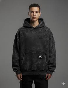 Sudaderas con capucha personalizadas para hombre, ropa de calle de algodón 100%, sudadera con cremallera, sudaderas con capucha lavadas con ácido de 500gsm Vintage de gran tamaño - Product Image 4