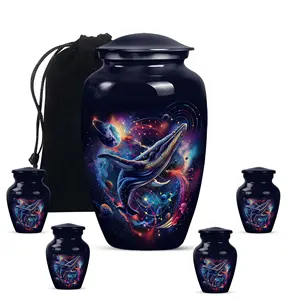 Urna Conmemorativa de Estilo Americano con Temática de Tiburón para Entierro en Tierra, Artesanía Increíble - Product Image 3