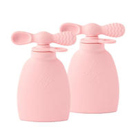Pochettes pour aliments pour bébés en silicone réutilisables et non toxiques, stockage d'aliments pour bébés rechargeable, pochettes à presser pour les tout-petits