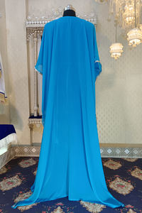 Caftán islámico Firozi y diseñador azul - Product Image 2