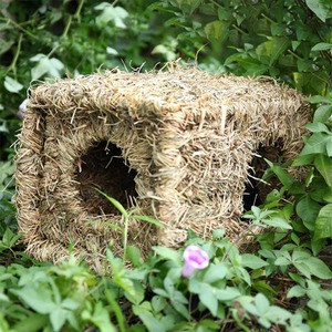 Edible Hideaway Hut for <b>Hamster</b> Guinea Pig Small Animal <b>Hideout</b> Huts Sleeping Grass House for Rabbit Rodents - Product Image 2