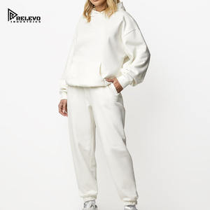 ชุดวอร์มผู้หญิงแบบใหม่ โลโก้สั่งทำ ผ้าเฟรนช์เทอร์รี่หนานุ่ม ผ้าฟลีซหนา น้ำหนักมาก ผ้าฝ้าย 100% ชุดกีฬาผู้หญิง - Product Image 2