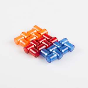 24 magneti da ufficio cilindrici colorati in un set - Product Image 1