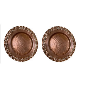 Vaisselle ronde de conception fabuleuse sous l'assiette pour la fête de mariage - Product Image 4